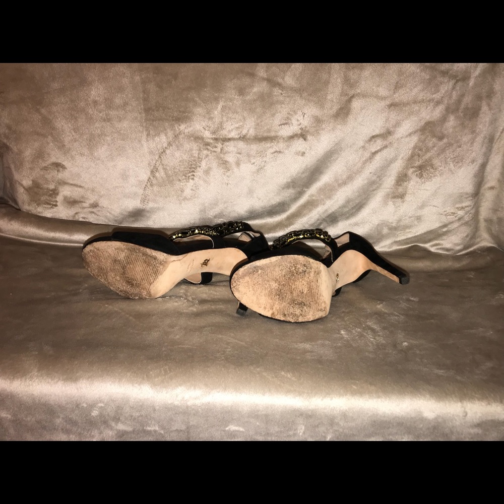 Vince Camuto Velvet Black Heels - Picture 6 of 7